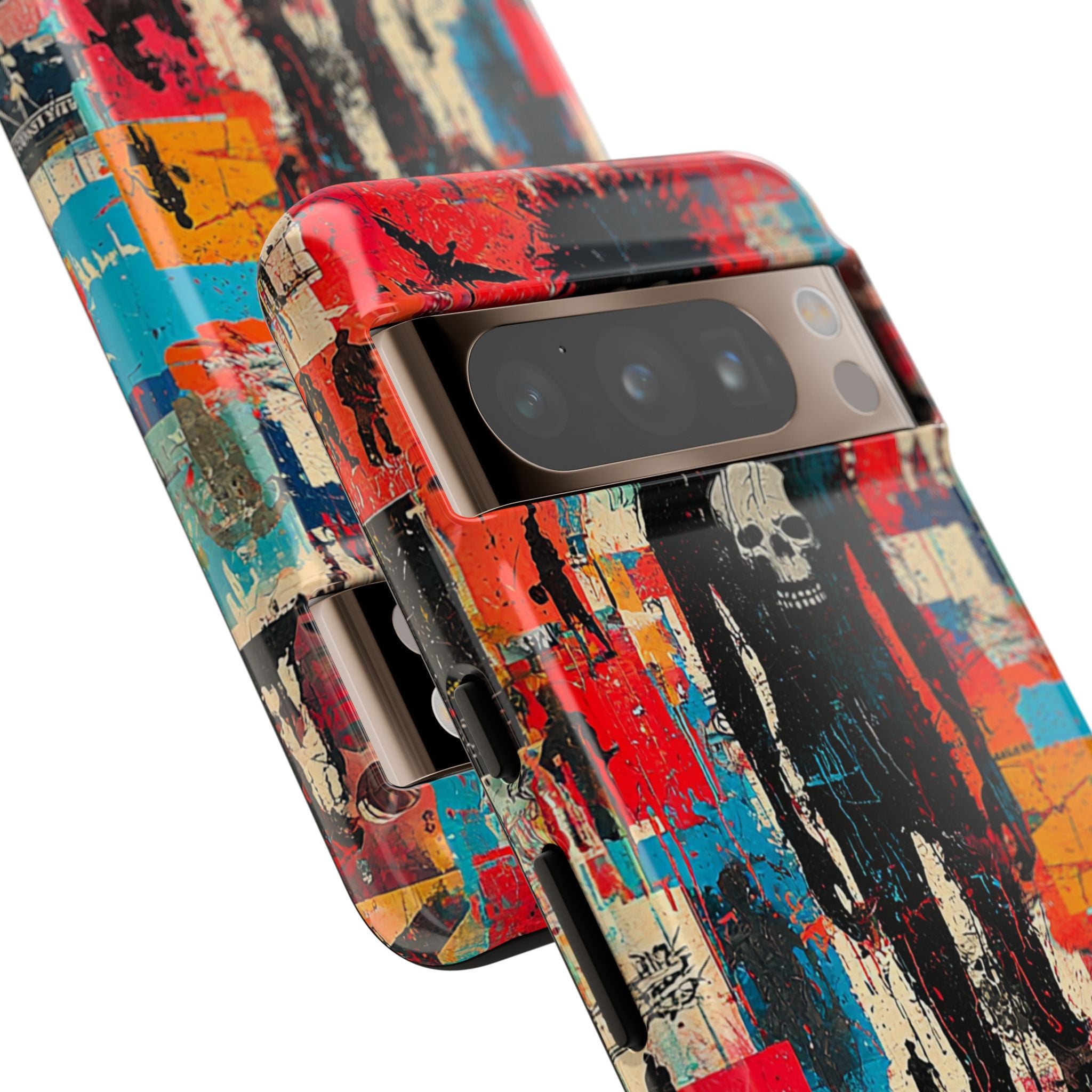 Spiky Skull Silhouette Google Pixel 8 Pro Case - Tough