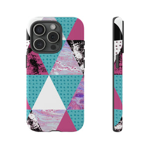 Grunge Triangles - Protective Phone Case