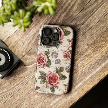 Roses & Love Letters - Protective Phone Case