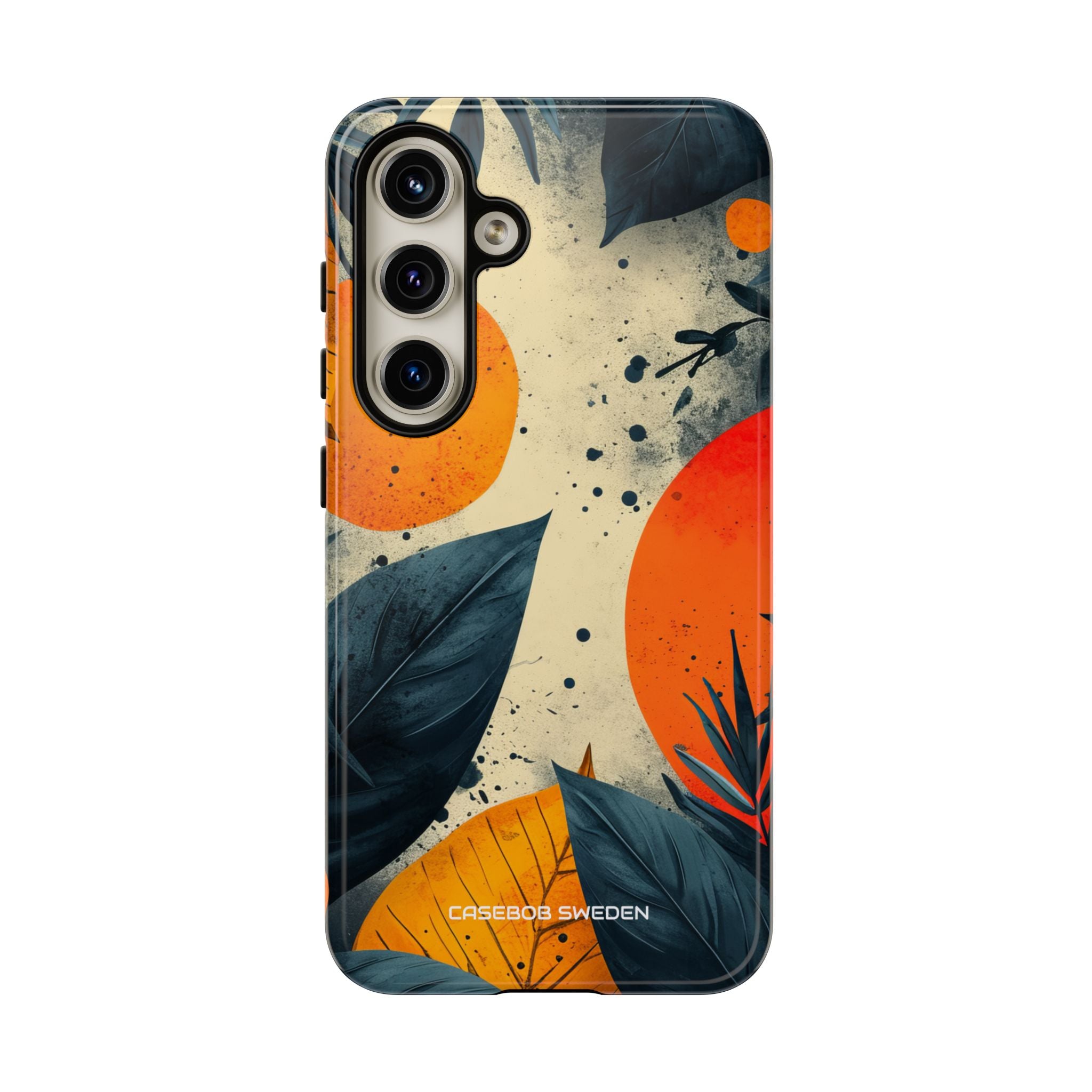 Tropical Blue Leaves - Tough Samsung S24 Phone Case