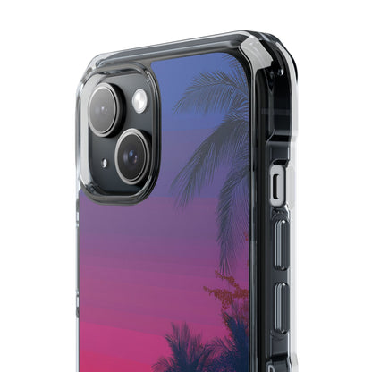 Tropical Sunset Silhouettes iPhone Case - Impact