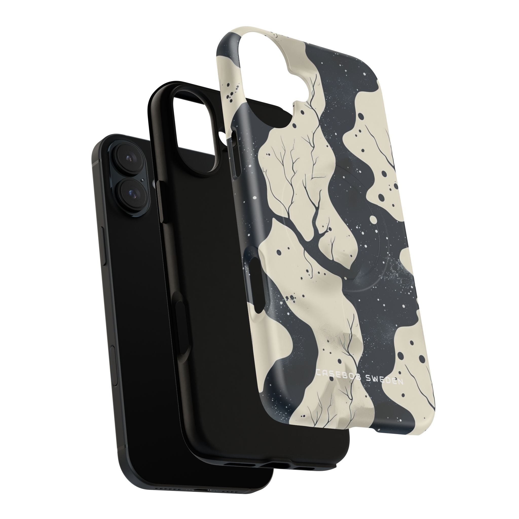 Organic Fluid Silhouettes with Cosmic Depth iPhone 16  Tough+ Phone Case