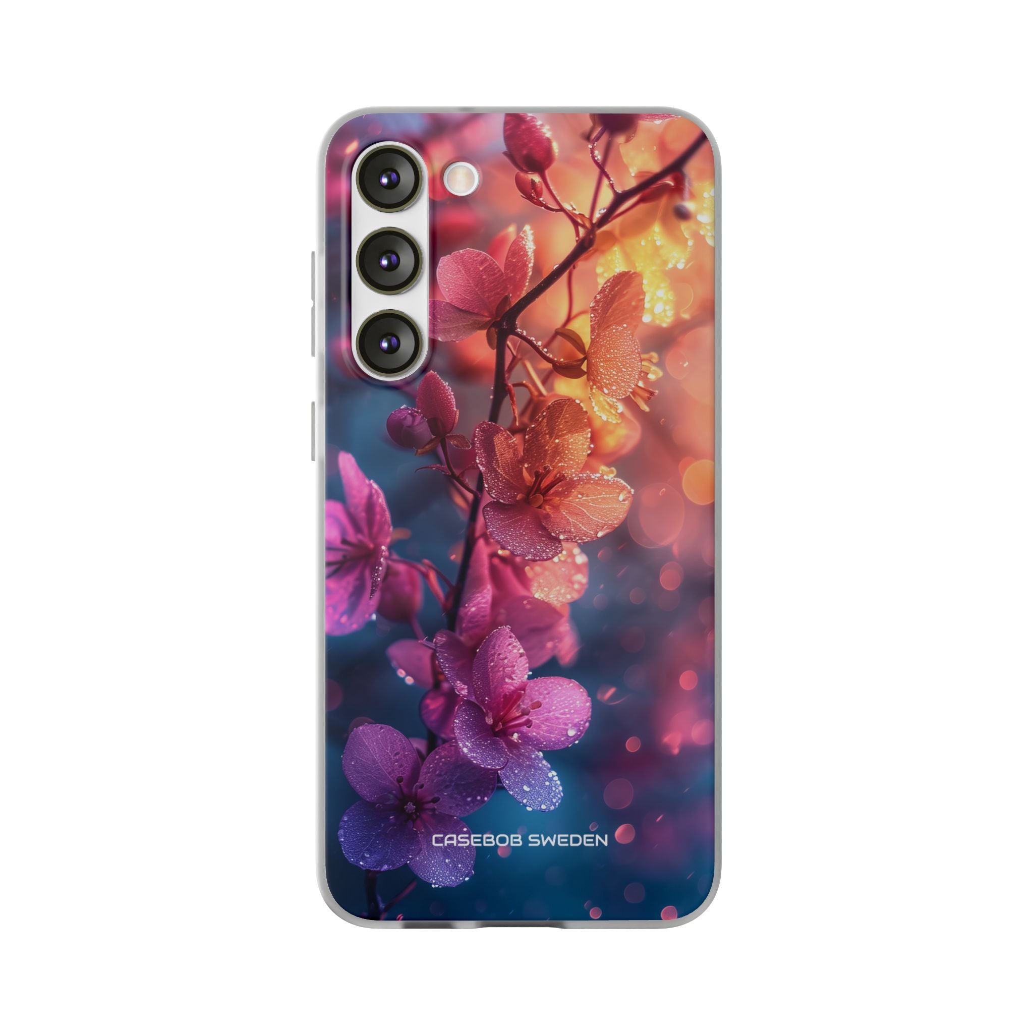 Pink Bloom Serenity - Flexi Samsung S23 Phone Case