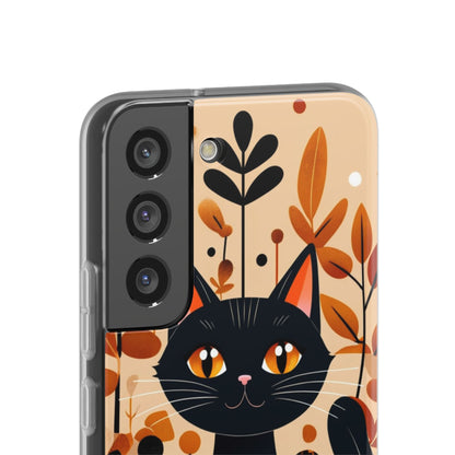 Black Cat Glow Samsung S22 - Soft