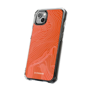 Pantone Tangerine Design | Handyhülle für iPhone (Clear Impact Case – magnetisch)