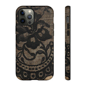 Broomrose Gothic Flower - Protective Phone Case