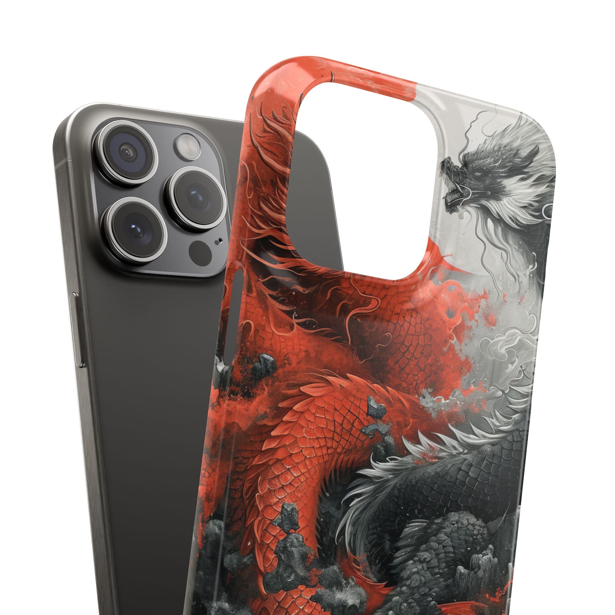 Zen Dragon Harmony iPhone 15 - Slim Phone Case