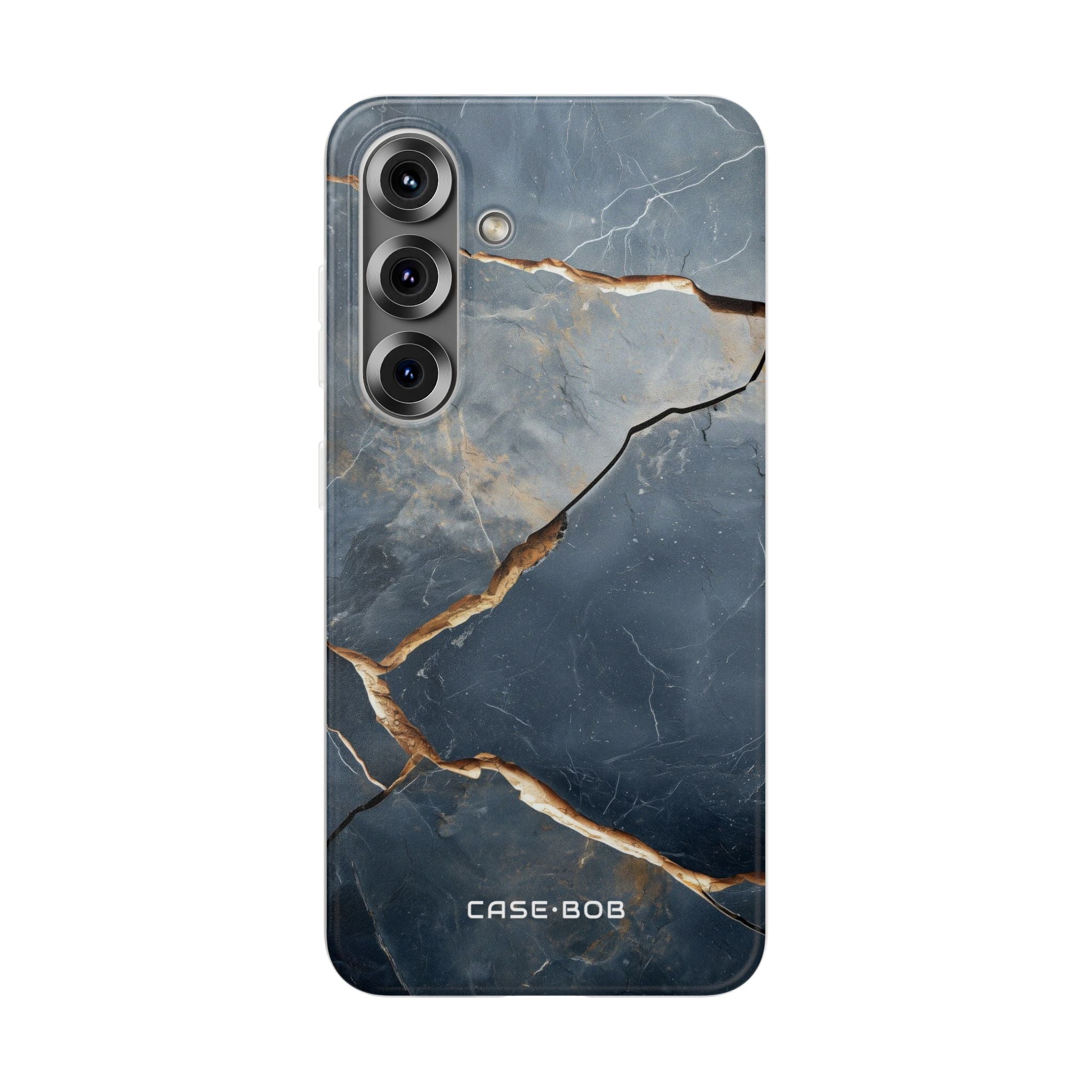 Jagged Vein Navy Samsung S25 Case - Soft