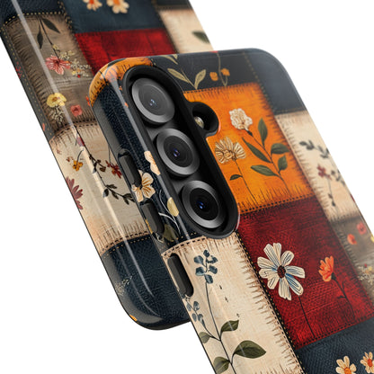 Patchwork Blooms Samsung S25 Plus Case - Tough