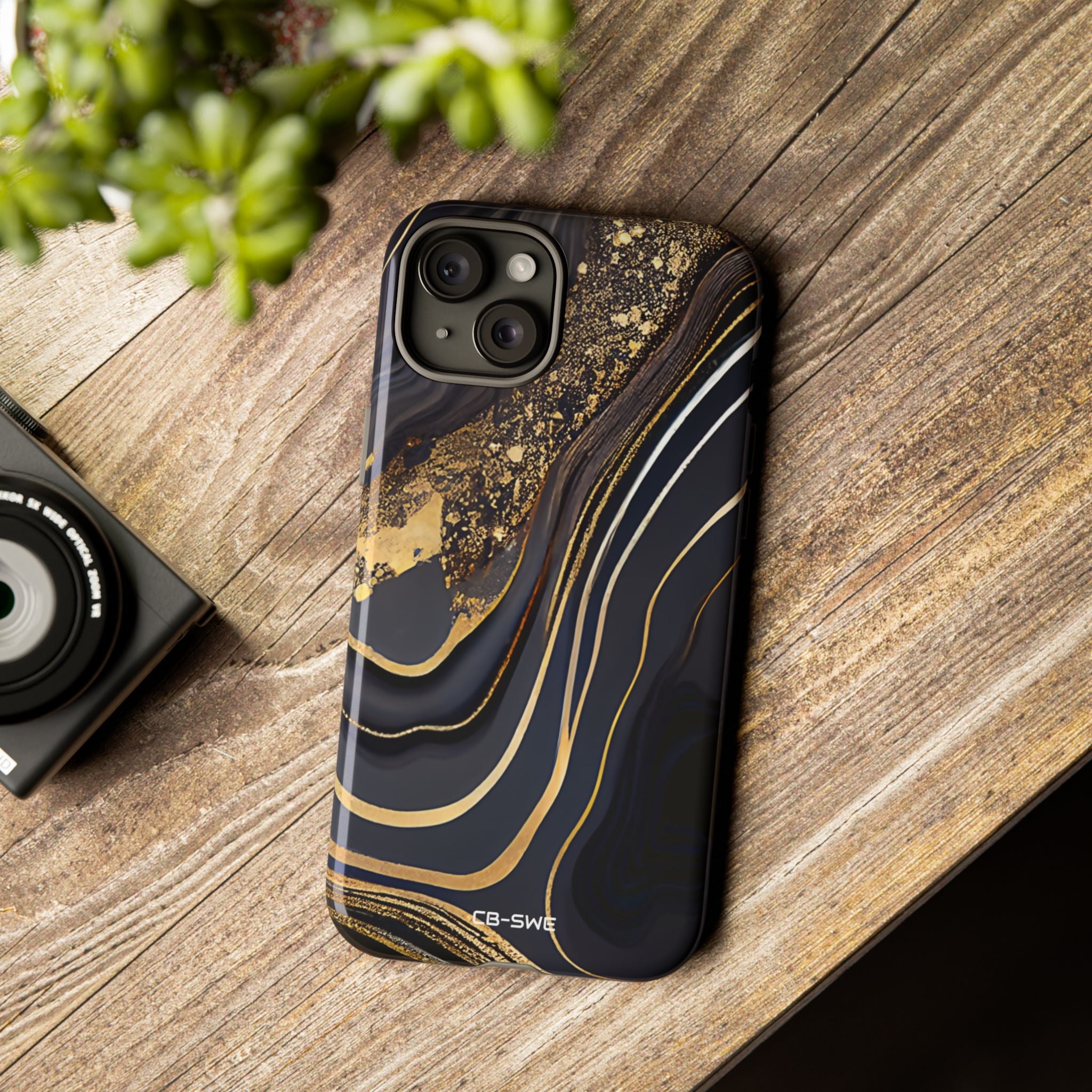Elegant Gold Streams - iPhone Case