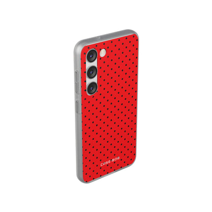 Crimson Dot Matrix Samsung S23 Case - Soft