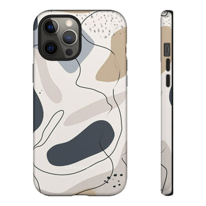 Grey Lines Simplicity - Protective Phone Case