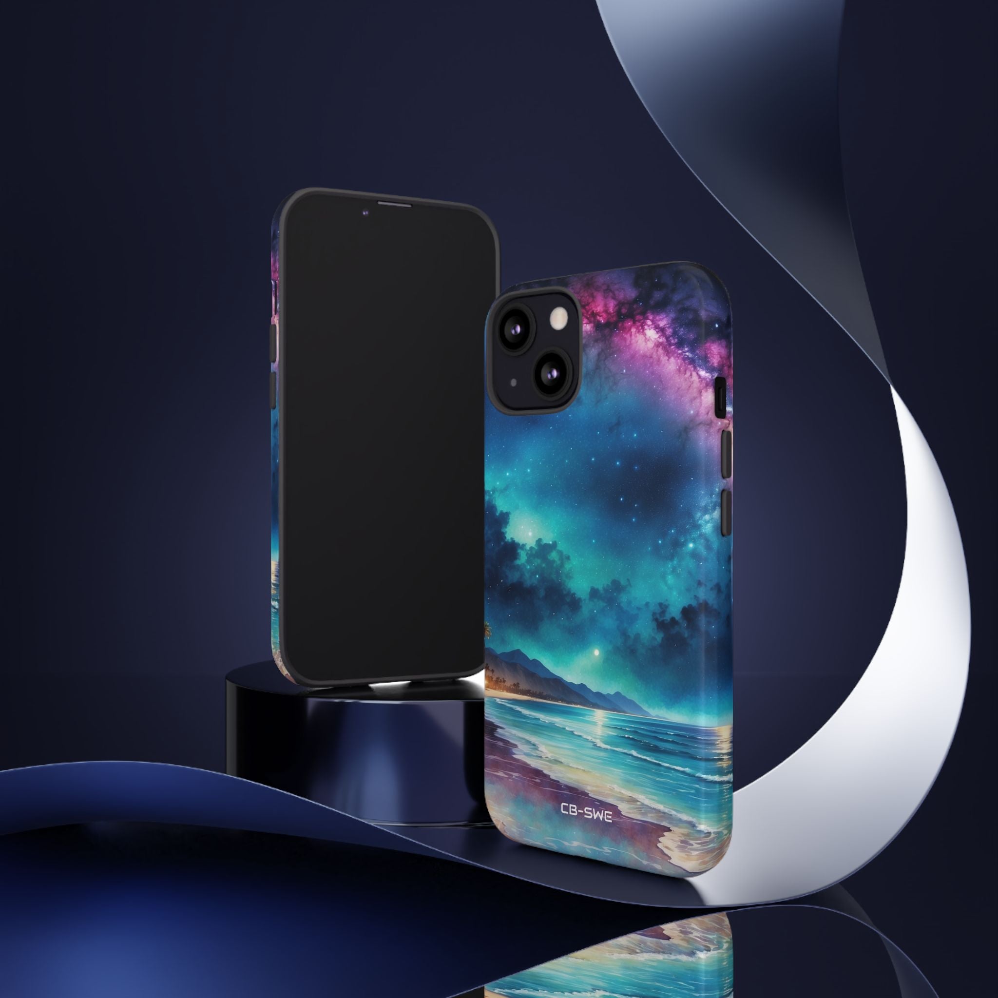 Waves Embrace Stars - iPhone Case