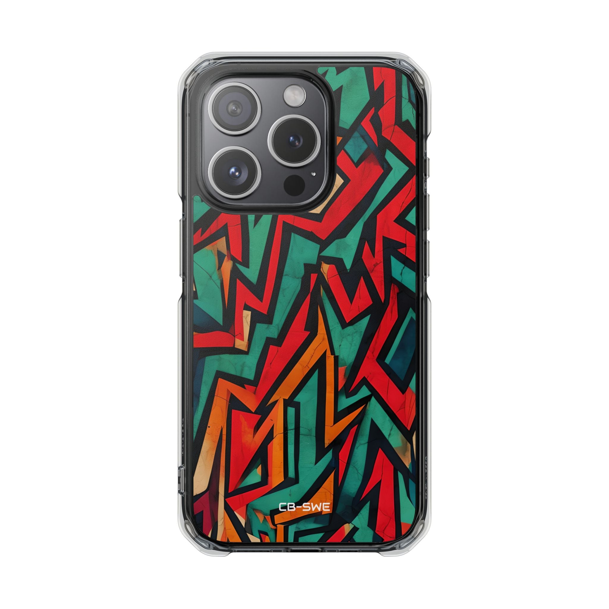 Vivid Geometry Dance iPhone Case - Impact