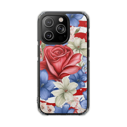 Roses Embrace Stripes iPhone Case - Impact