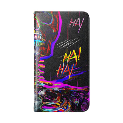 Neon Skeleton Laughter - Samsung S23 Case - Wallet