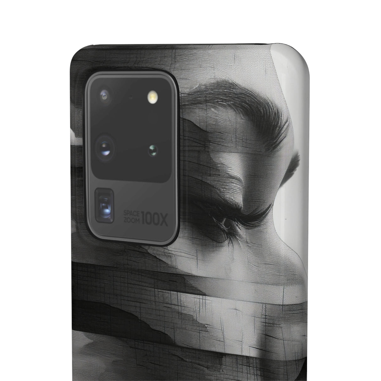 Abstract Glitch Portrait | Slim Phone Case for Samsung