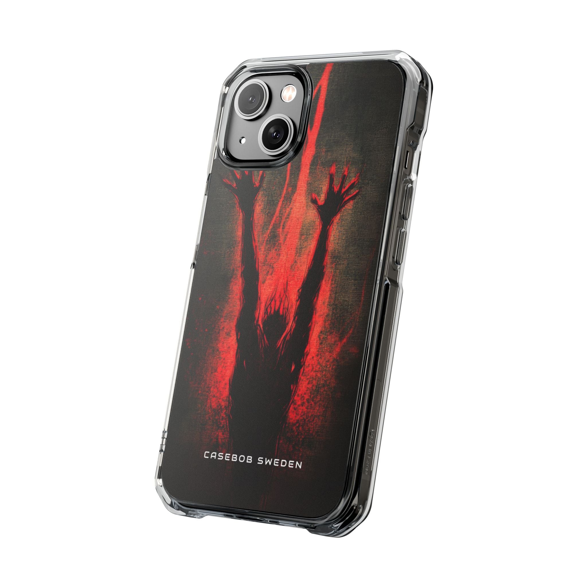 Gothic Crimson Ascension iPhone 14 - Clear Impact Phone Case