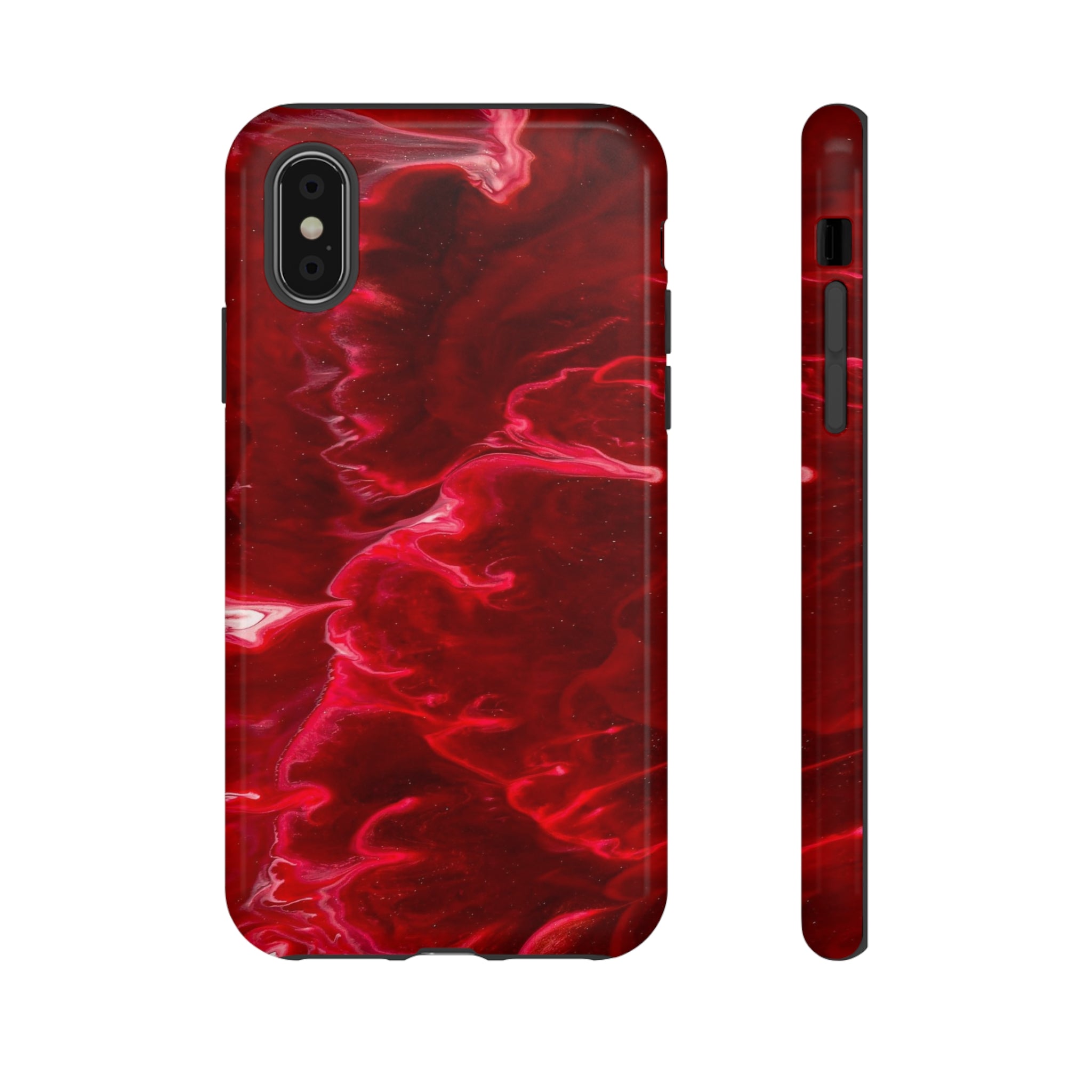 Red Velvet Ink Art iPhone Case (Protective) iPhone XS Glossy Phone Case