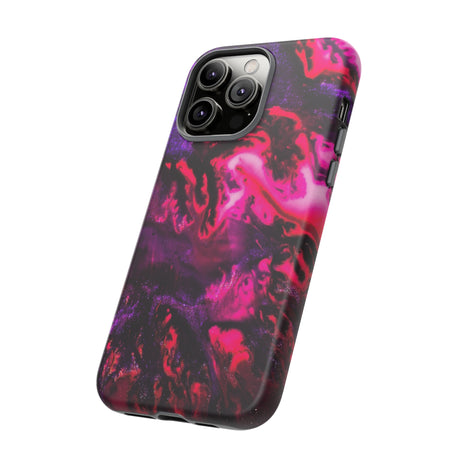 Deep Pink Galaxy Ink Art iPhone Case (Protective) Phone Case