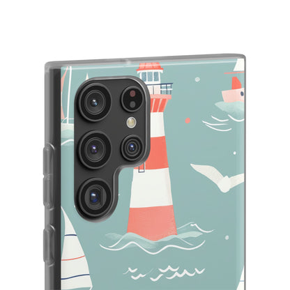 Lighthouse Nautical Charm - Flexi Samsung S22 Phone Case