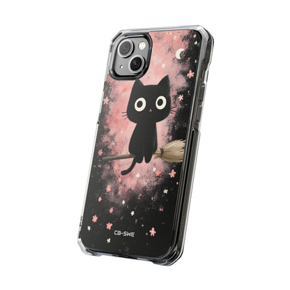 Whimsical Cat Soars iPhone Case - Impact