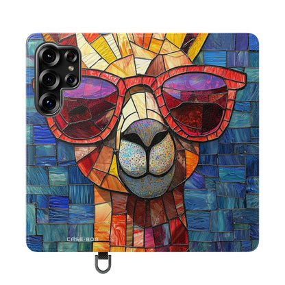 Sunglass Llama Mosaic - Samsung S25 Ultra Case - Wallet