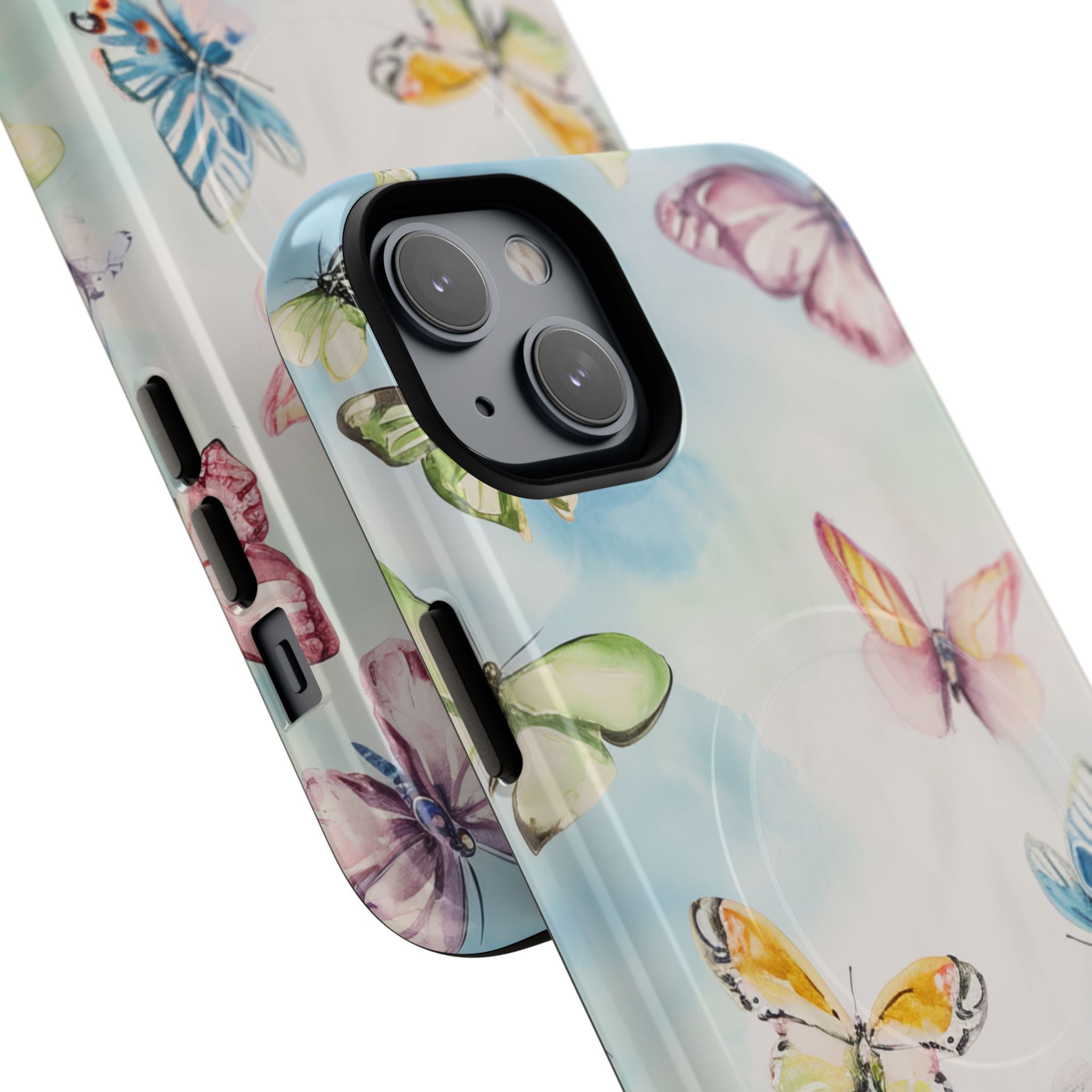 Watercolor Butterfly Bliss - Tough + MagSafe® iPhone 14 Phone Case