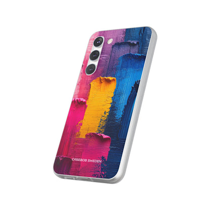 Bold Abstract Texture - Flexi Samsung S23 Phone Case