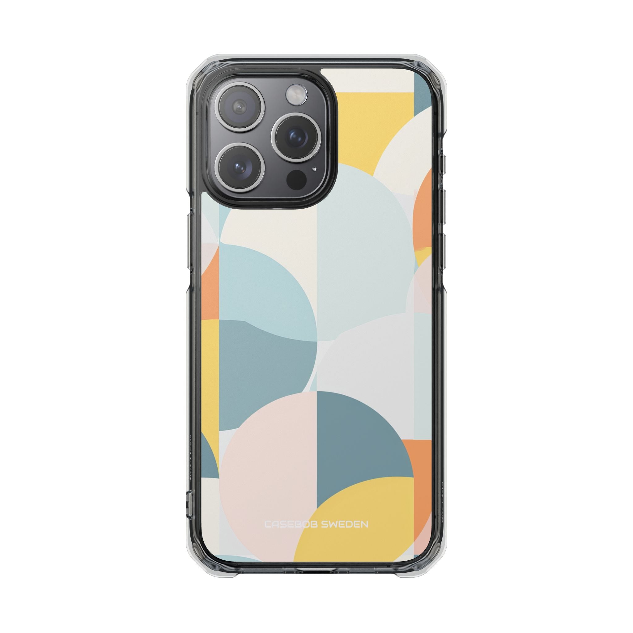 Abstract Geometric Calm - Clear Impact iPhone 15 Phone Case