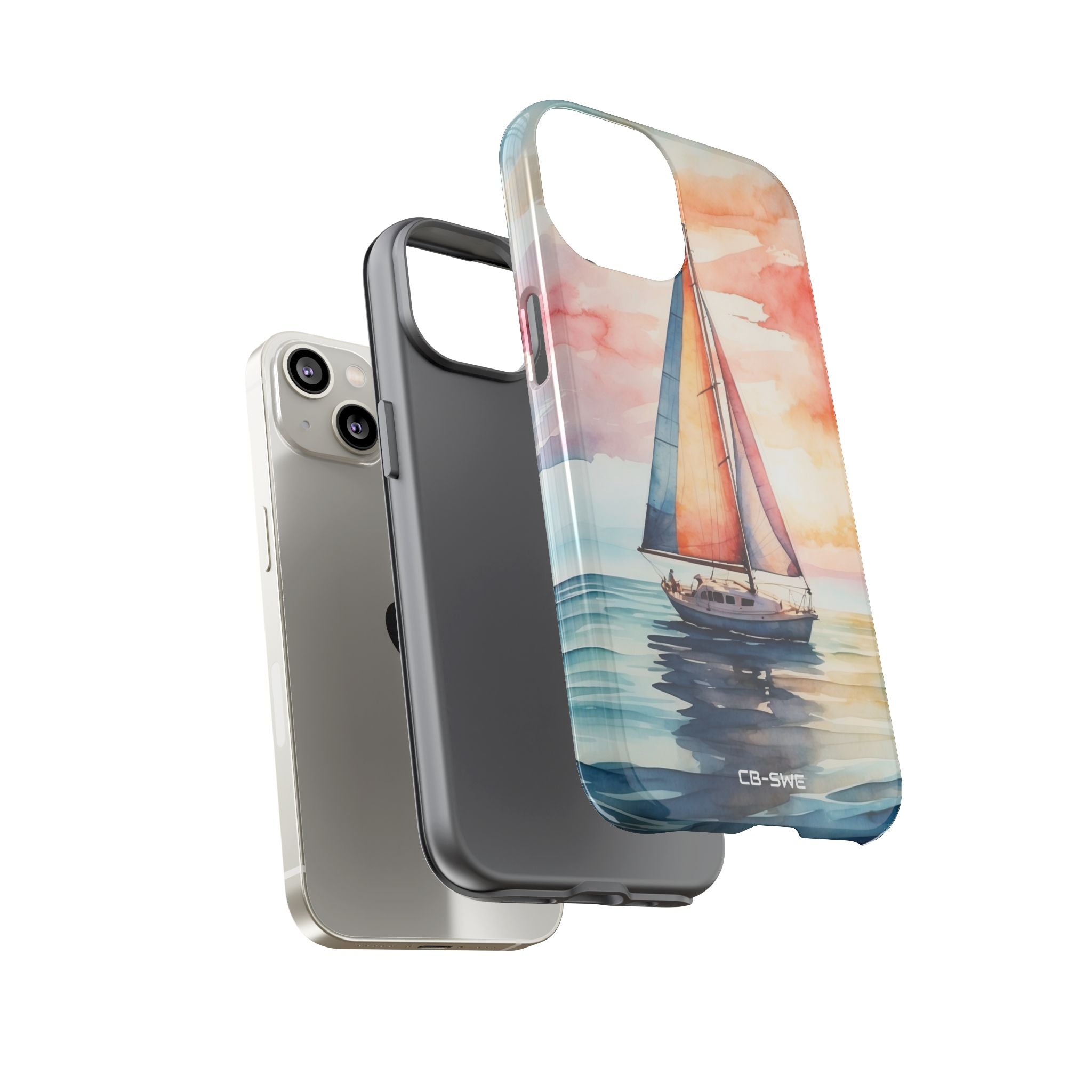 Sailboat Glides Calm - iPhone Case