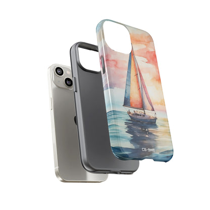 Sailboat Glides Calm - iPhone Case