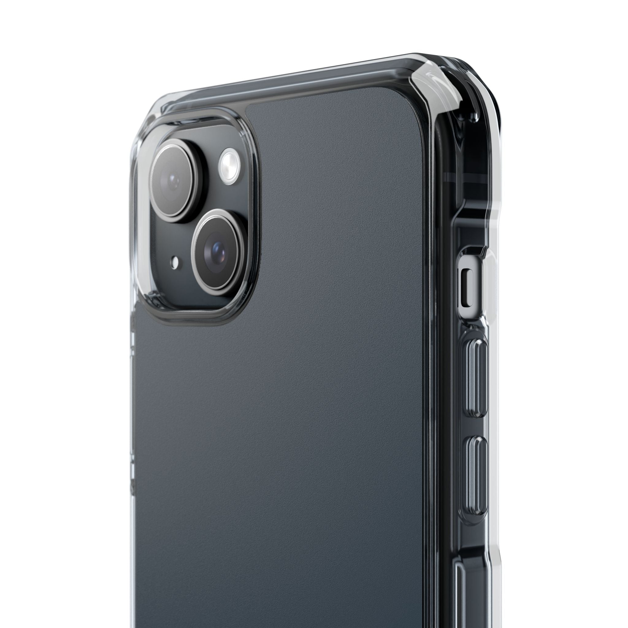 Charcoal Black - Clear Impact Case for iPhone