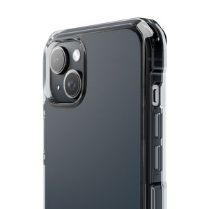 Charcoal Black | Phone Case for iPhone (Clear Impact Case - Magnetic)