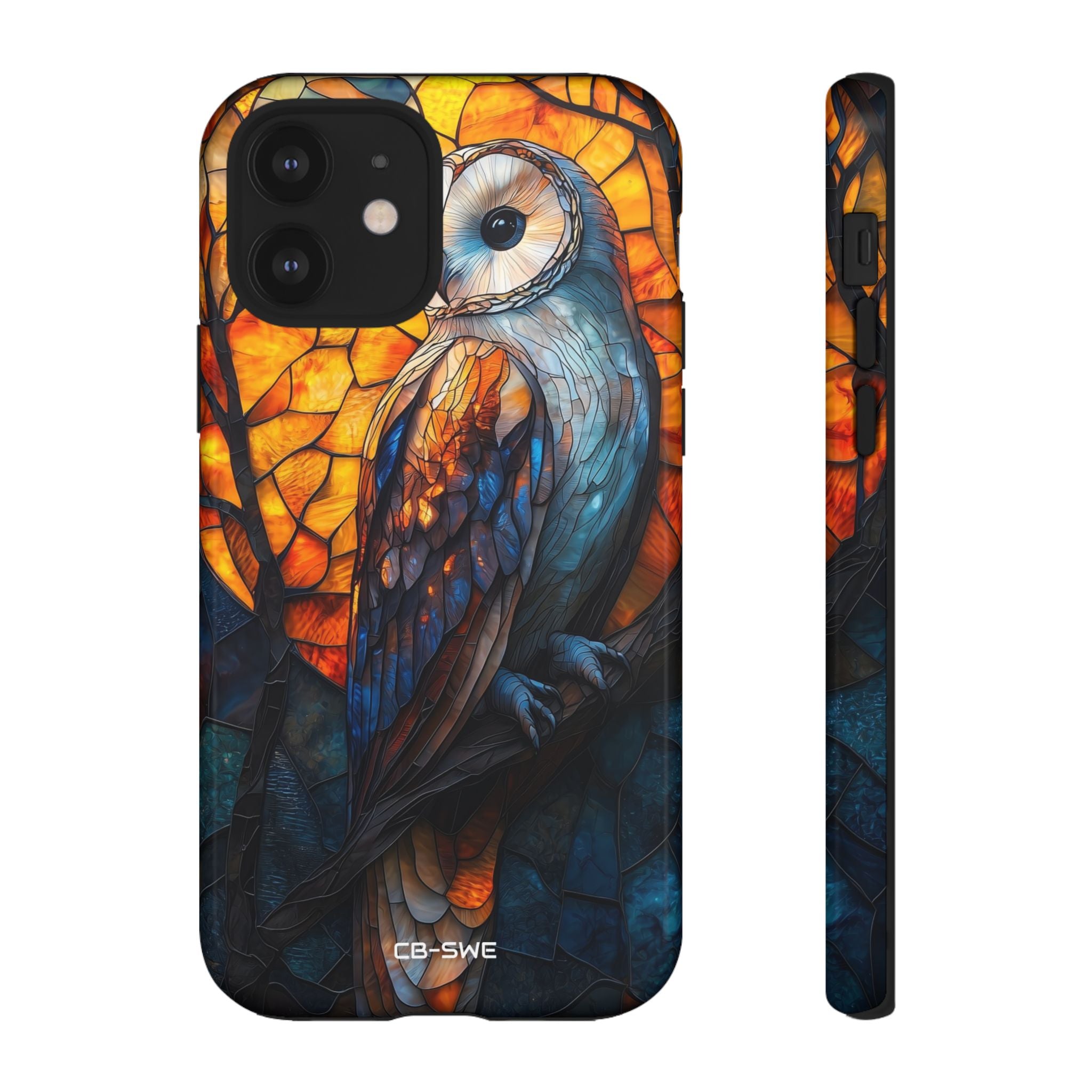 Owl Gazes Moonlight - iPhone Case