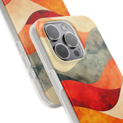 Cracked Wave Sunset iPhone 15 Pro Max Case - Soft