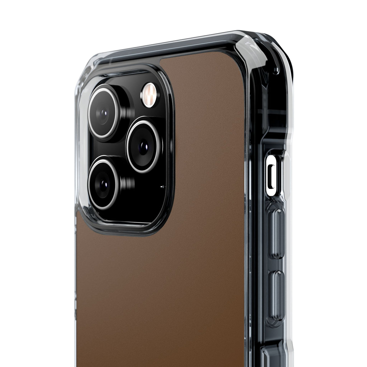 Dark Brown | Phone Case for iPhone (Clear Impact Case - Magnetic)