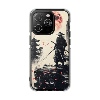 Samurai Gazes Moonward iPhone Case - Impact