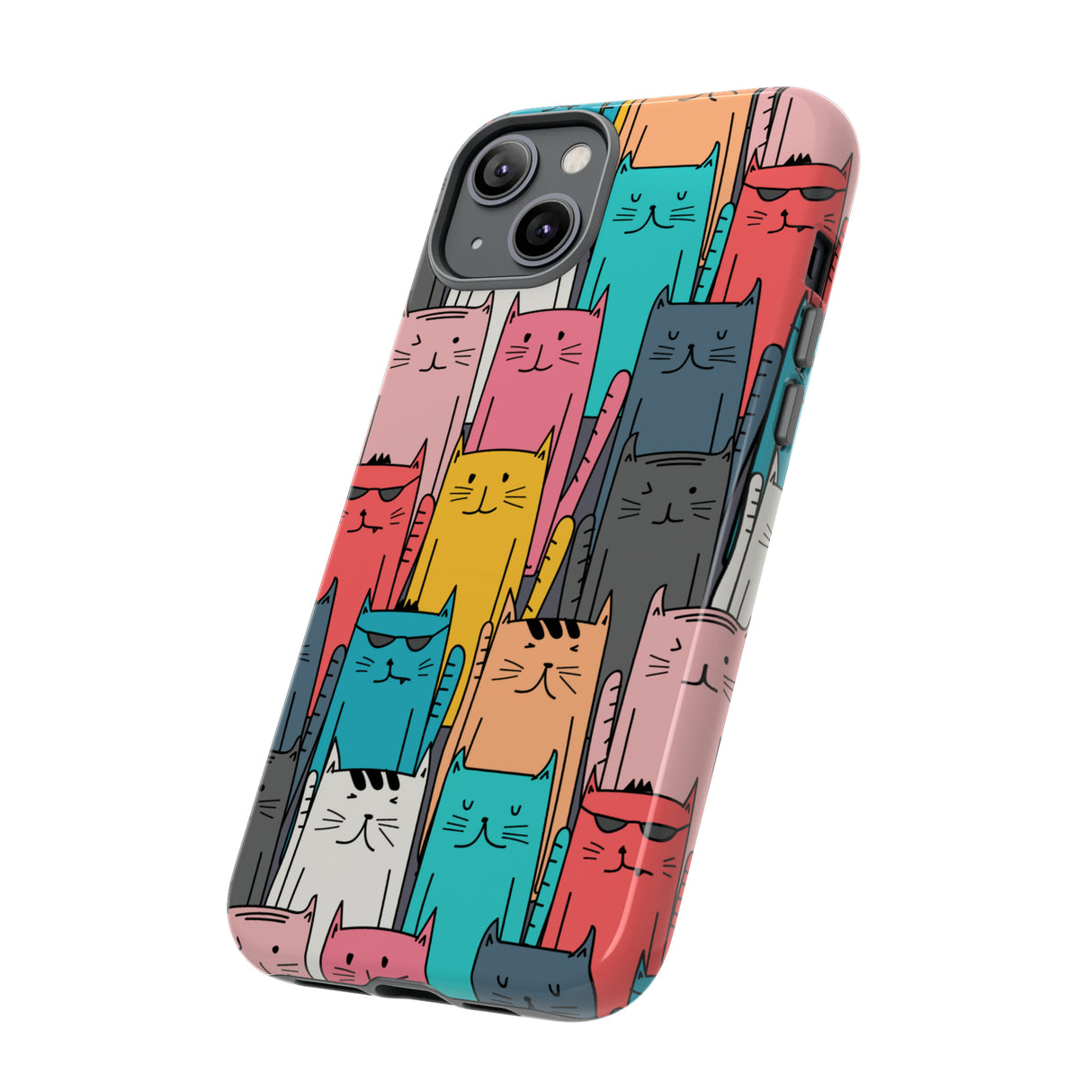 Colorful Cats - Protective Phone Case