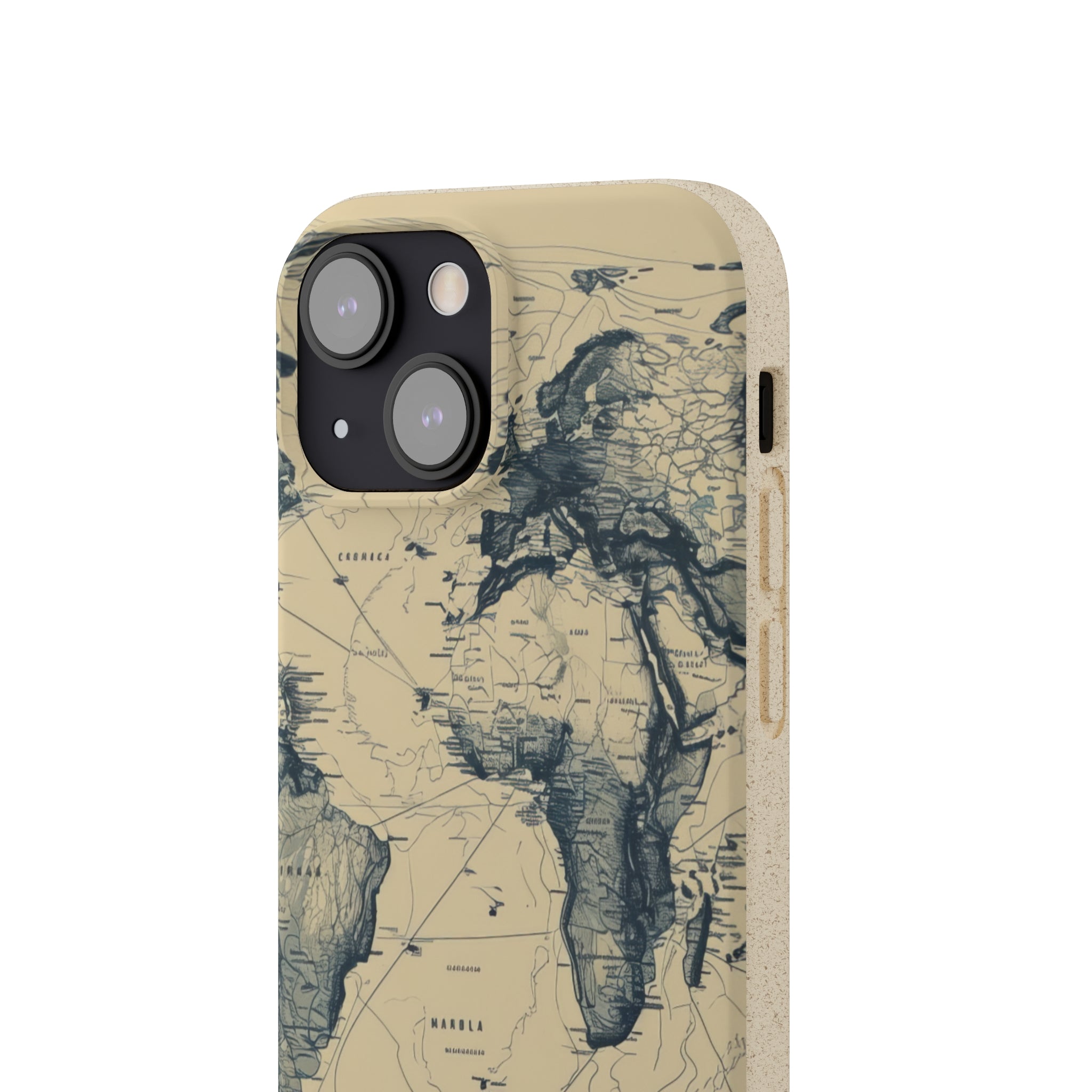 Vintage World Map | Biodegradable Phone Case