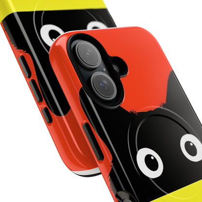 Peekaboo Cat Crimson iPhone 16 Case - Tough+