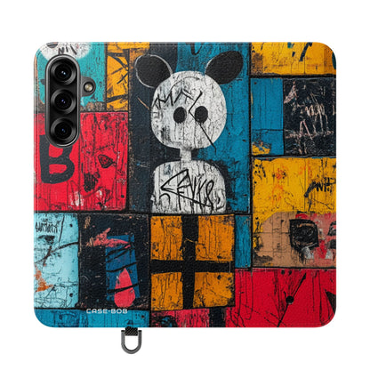 White Orb Graffiti - Samsung S25+ Case - Wallet