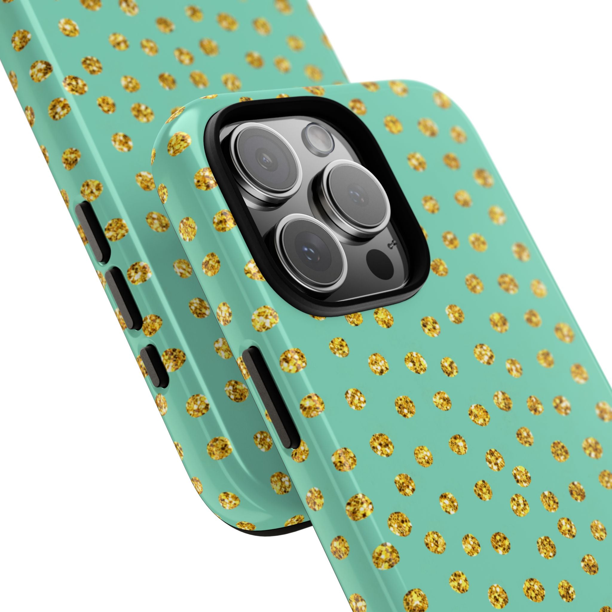 Golden Dots Dance - iPhone Case