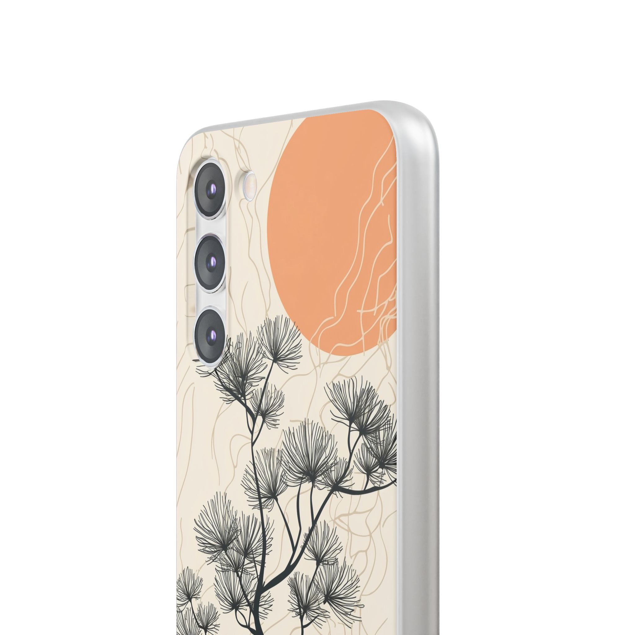 Spiky Tree Sunset Samsung S23 Plus Case - Soft