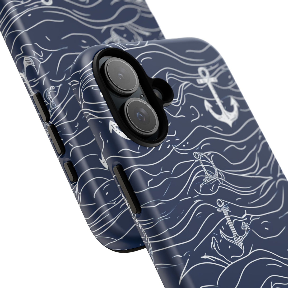 Nautical Whimsy: Anchors and Waves - for iPhone 16