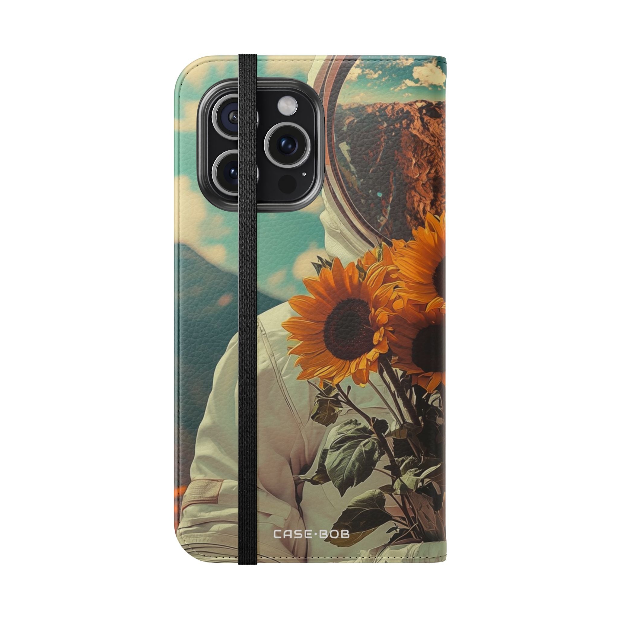 Sunflower Astronaut - iPhone 15 Pro Max Case - Wallet