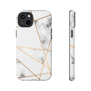 Marble Geometric - Protective Phone Case