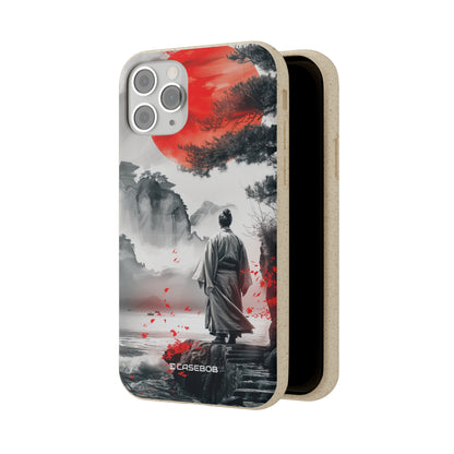 Serene Samurai Sunrise | Biodegradable Phone Case