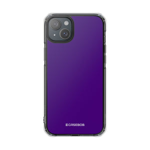 Indigo Color | Phone Case for iPhone (Clear Impact Case - Magnetic)