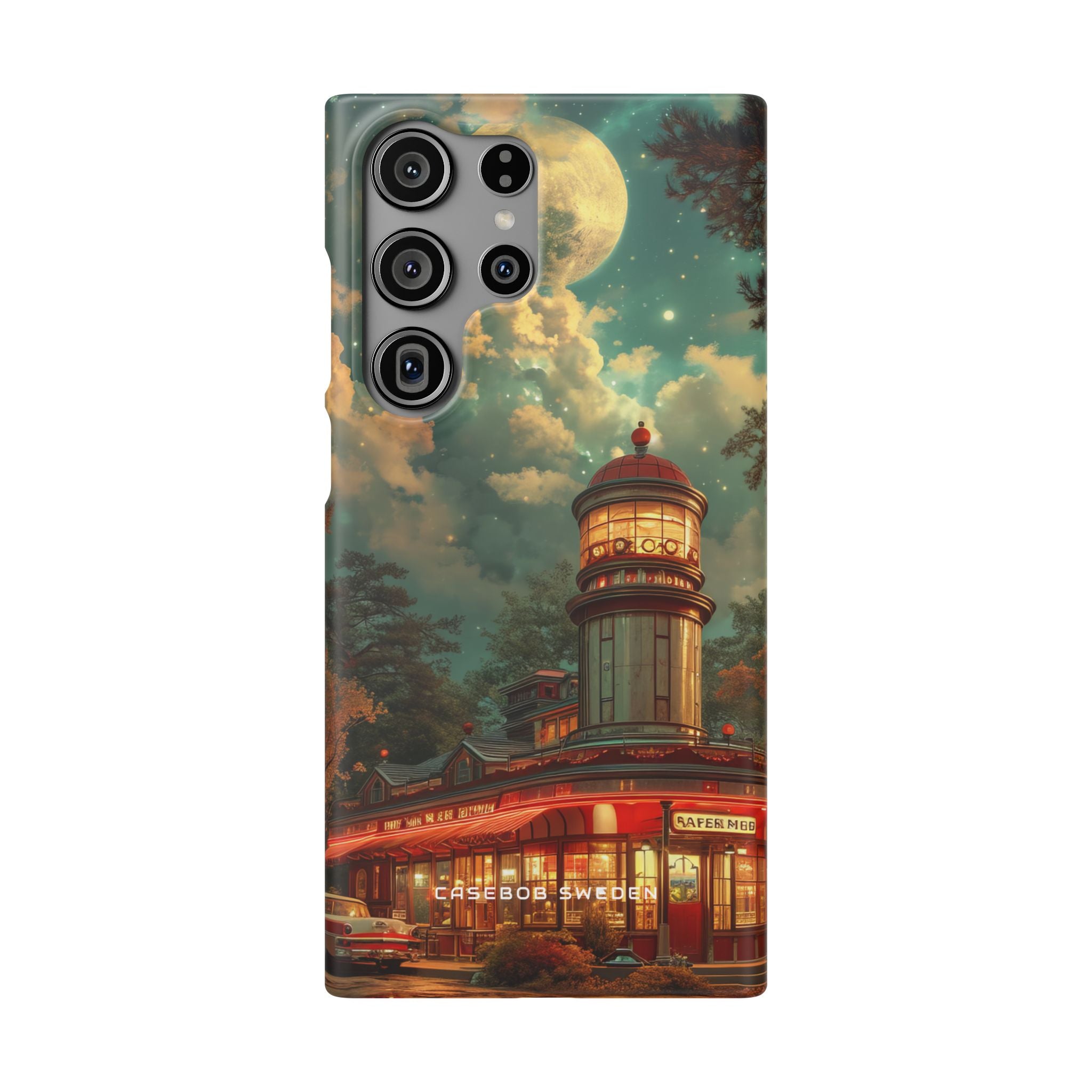 Vintage Moonlit Diner Fantasy Samsung S23 - Slim Phone Case